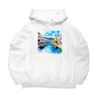 ようこそ　taitaitaro shop へのギリシャの街並み Big Hoodie