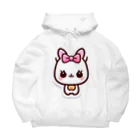 ほっこりデザインスタジオの癒しの白猫グッズ～あなたの心にふれる白い天使～ Big Hoodie