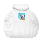 ぷにぷにのシャボン玉パンダくん Big Hoodie