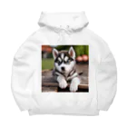 Kybeleのシベリアンハスキーの子犬のグッズ Big Hoodie