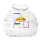 saleshuのsimple ビッグシルエットパーカー