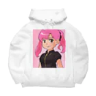 ワンダーワールド・ワンストップのピンク髪の女の子④ Big Hoodie