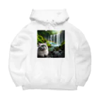 ニャーちゃんショップのレインボーキャット Big Hoodie