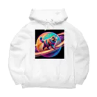 ニャーちゃんショップのスペースキャット Big Hoodie