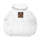 ワワジジドットクラブのドットコーヒー豆のバンドB Big Hoodie