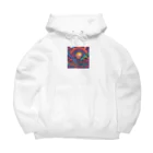 yt shopのサイケな自然イラストグッズ Big Hoodie