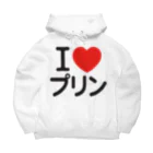 I LOVE SHOPのI LOVE プリン ビッグシルエットパーカー