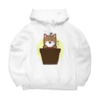 ｽﾔﾘﾝｺﾞ(ง˘ω˘)วの鉢入りわんこ Big Hoodie