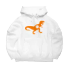 MELLOW-MELLOWのDinosaurs monogram2 Big Hoodie