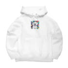 マルチーズの名前が梵天丸のマルチーズのしぐさは、まるで小さな舞台芸術家のよう Big Hoodie