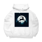 niko&PANDA shopの自由なトナカイ Big Hoodie