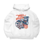 El Pinoのthe Wall of Death : Navy / Red Big Hoodie