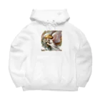 たまき工房の花天使　アール・ヌーヴォー風 Big Hoodie