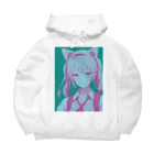 アーケイン・ストリート雑貨のミスティックキャットN22 Big Hoodie