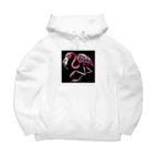 カエル2号のフラミンゴ君 Big Hoodie