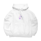 はむのショップの推しうさぎ　むらさき担当 Big Hoodie