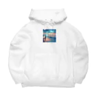 shigetomeのウェーブ・ウィスパー Big Hoodie