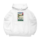 浮世絵屋の広重「冨二三十六景㉘　信州諏訪之湖」歌川広重の浮世絵 Big Hoodie