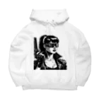 kangekiのサイバーパンクガールNo.8 Big Hoodie