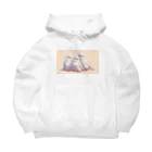 ちゅんちゅんショップの白いセキセイインコ Big Hoodie