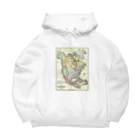 Fred HorstmanのOld Map Of North America.  北 アメリカ の 古 地図。 Big Hoodie