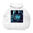 kangekiのサイバーパンクサムライガールNo.5 Big Hoodie