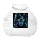 kangekiのサイバーパンクガールNo.21 Big Hoodie