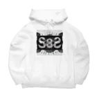 SATRIXのS82 BOX logo ビッグシルエットパーカー