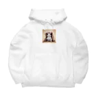 Mioキャンバスの夢工房　 の可愛らしさ100％の袋入りフサフサうさぎ！ Big Hoodie