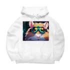 usubokeの「夢のような夜の世界、ハムスターのアニメチックな冒険！」 Big Hoodie