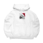 にくまるショップのワンポイント浮世 Big Hoodie