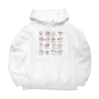 深海 なみ🪸深海グッズ🪸の深海魚オールスター Big Hoodie