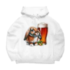 bottaの可愛いウサギ(垂れ耳ビール)カラー03 Big Hoodie