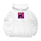 ZeroCreativeのネオンな鹿 Big Hoodie