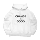 SMILEYのChange is Good ビッグシルエットパーカー