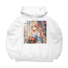 プリンゴブリンの花束バラ子さん Big Hoodie