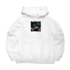 rian14の水晶を持って、光と闇のバランスを取っている龍 Big Hoodie