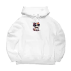 BinaryStoreのサングラスをかけた三毛猫 Big Hoodie