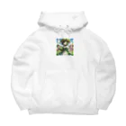 大地の宝物のほうれん草をモチーフにしたアニメキャラクター「スプリナ」 Big Hoodie