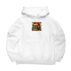 minaminokahoの日本の浮世絵が最新の食文化と融合 Big Hoodie