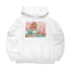 kishibehanaのMacaron Girl Big Hoodie