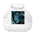 kangekiのサイバーパンクガールNo.34 Big Hoodie