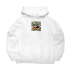 ほんだのcubism 麻婆 Big Hoodie