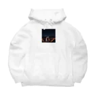 araiguma_shopの星を眺めているアライグマ Big Hoodie