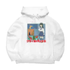 カトランプ商店の少女と猫と鹿と金魚 Big Hoodie