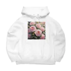 okierazaのペールピンクのバラの花束 Big Hoodie