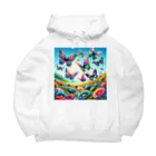 すずらん24の幸運のお花畑 Big Hoodie