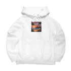 ロマンティックのハワイの夕陽 Big Hoodie