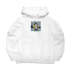 tak12_12のレインコートをつけたペンギン Big Hoodie