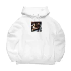 LuckyRiverShineの寝ている猫 Big Hoodie